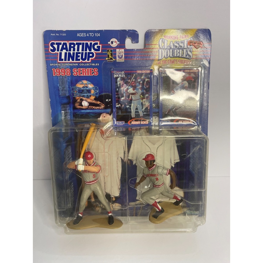 1998 Kenner Starting Lineup Classic Doubles Johnny Bench Joe Morgan Reds MLB